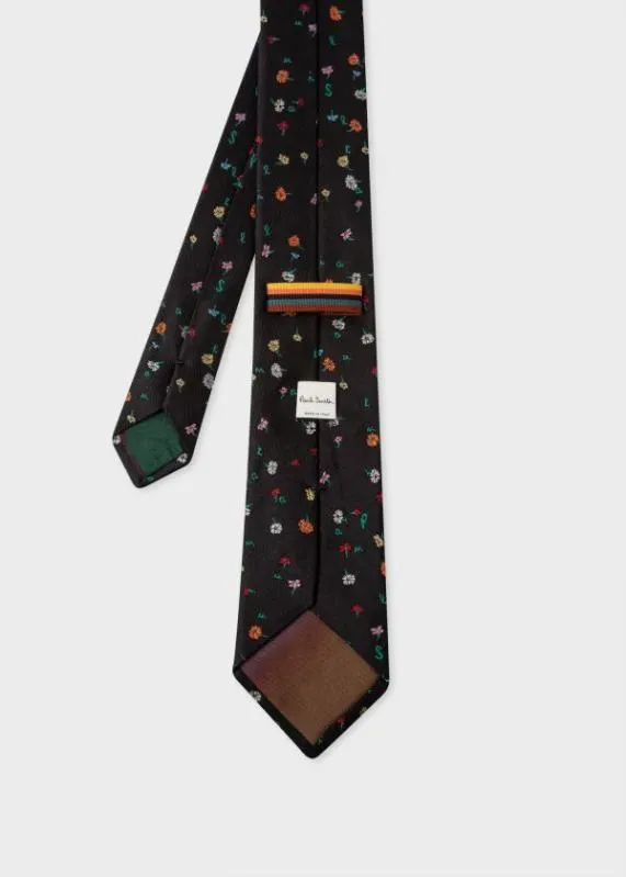 Mens 039Flower Letters039 Silk Tie Paul Smith Ties Mens 039Flower Letters039 Silk Tie Paul Smith Ties