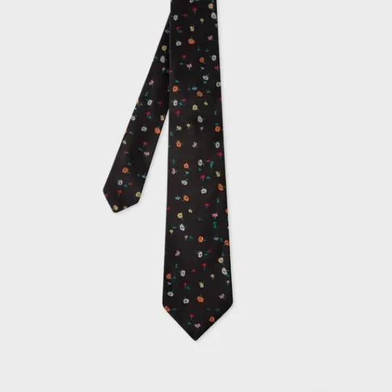 Mens 039Flower Letters039 Silk Tie Paul Smith Ties Mens 039Flower Letters039 Silk Tie Paul Smith Ties