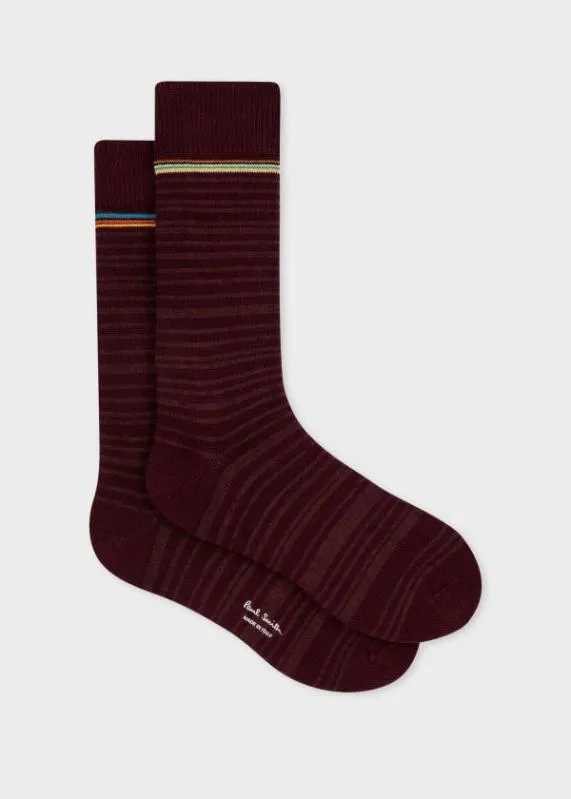 Mens 039Shadow Stripe039 Socks Paul Smith Socks