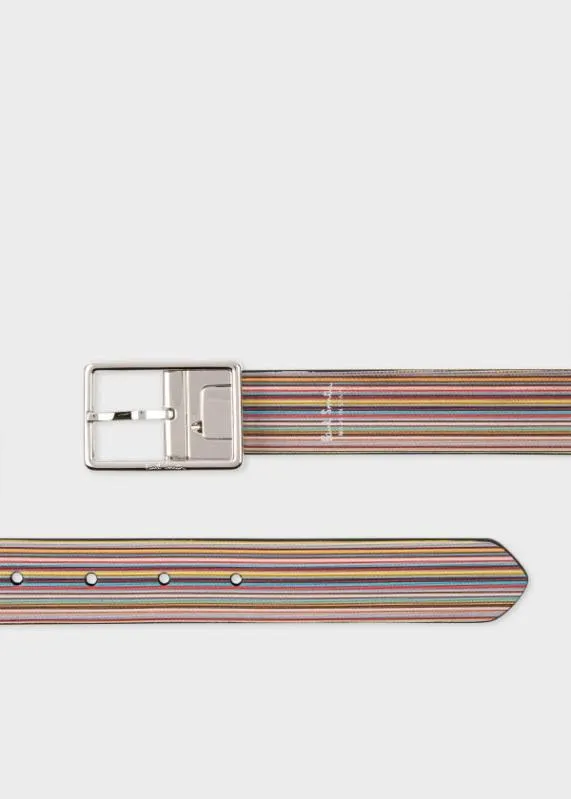 Mens 039Signature Stripe039 Reversible Belt Paul Smith Belts Mens 039Signature Stripe039 Reversible Belt Paul Smith Belts