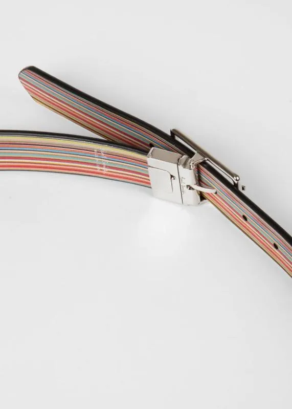 Mens 039Signature Stripe039 Reversible Belt Paul Smith Belts Mens 039Signature Stripe039 Reversible Belt Paul Smith Belts