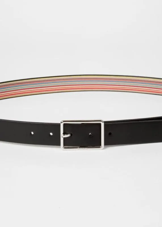Mens 039Signature Stripe039 Reversible Belt Paul Smith Belts Mens 039Signature Stripe039 Reversible Belt Paul Smith Belts
