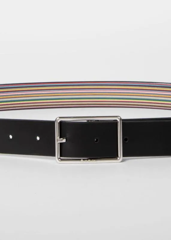 Mens 039Signature Stripe039 Reversible Belt Paul Smith Belts Mens 039Signature Stripe039 Reversible Belt Paul Smith Belts