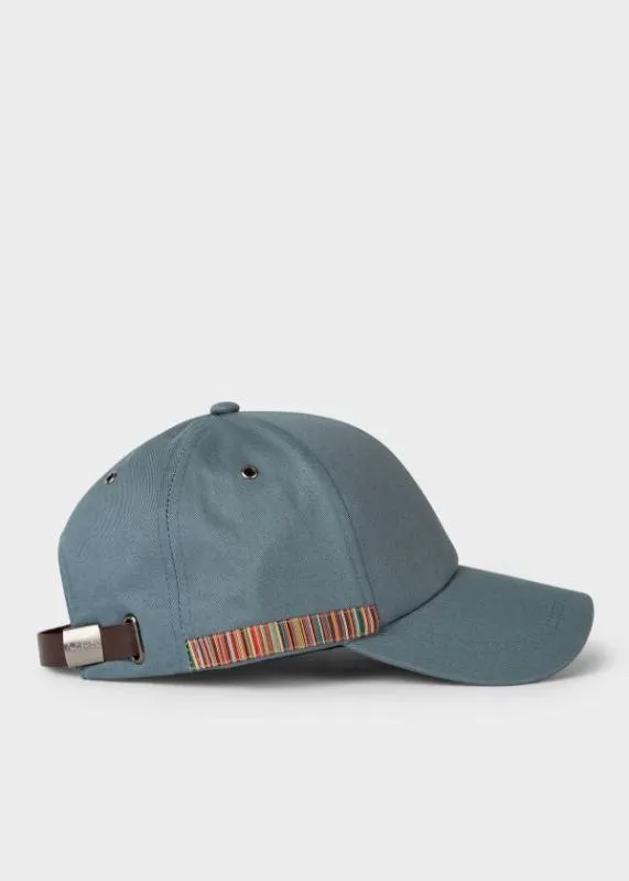 Mens 039Signature Stripe039 Trim Cap Paul Smith Hats and Gloves