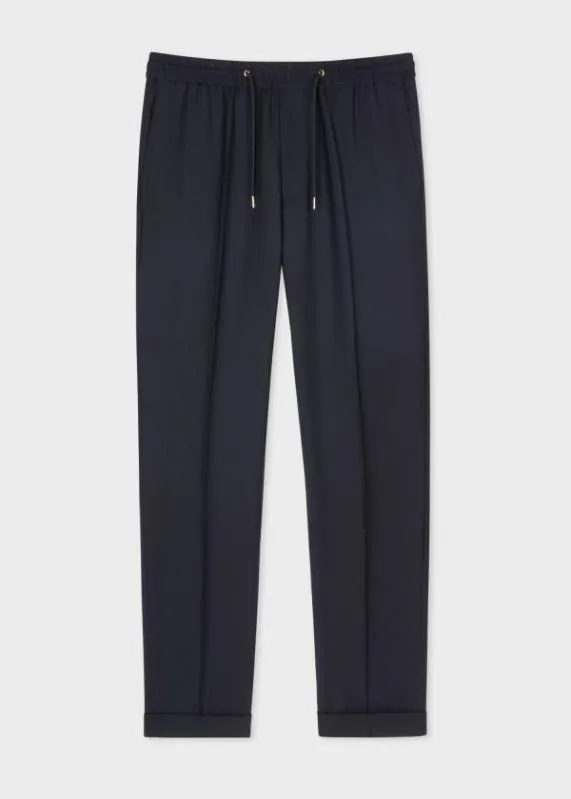 Mens A Suit To Travel In 8211 SlimFit DrawstringWaist Wool Pants Paul Smith Suits