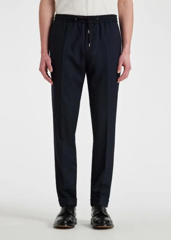 Mens A Suit To Travel In 8211 SlimFit DrawstringWaist Wool Pants Paul Smith Suits