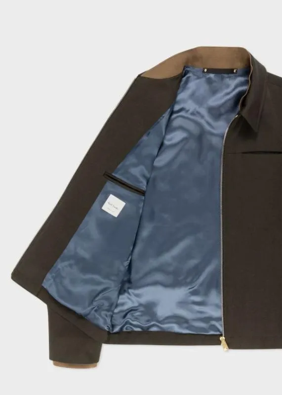 Mens CottonBlend Twill Zip Jacket Paul Smith Coats and Jackets Mens CottonBlend Twill Zip Jacket Paul Smith Coats and Jackets