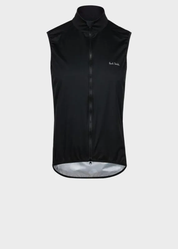 Mens Cycling Gilet With Polka Dot Back Panel Paul Smith Coats and Jackets