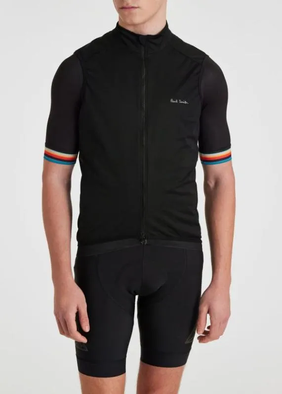 Mens Cycling Gilet With Polka Dot Back Panel Paul Smith Coats and Jackets Mens Cycling Gilet With Polka Dot Back Panel Paul Smith Coats and Jackets