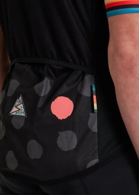 Mens Cycling Gilet With Polka Dot Back Panel Paul Smith Coats and Jackets Mens Cycling Gilet With Polka Dot Back Panel Paul Smith Coats and Jackets