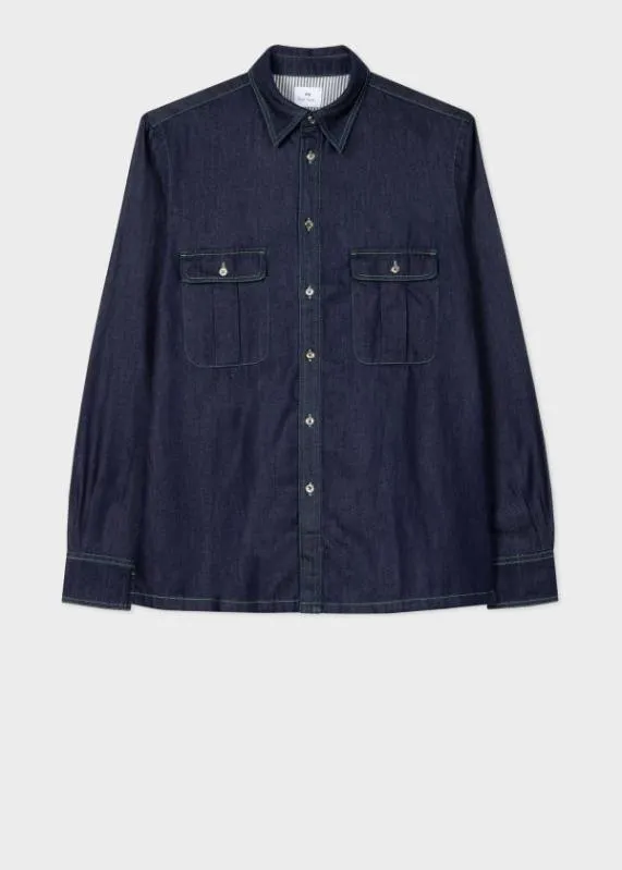 Mens Denim PatchPocket Shirt Paul Smith Shirts