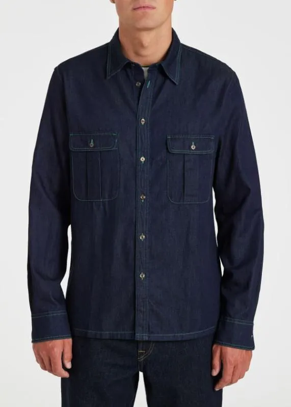 Mens Denim PatchPocket Shirt Paul Smith Shirts Mens Denim PatchPocket Shirt Paul Smith Shirts