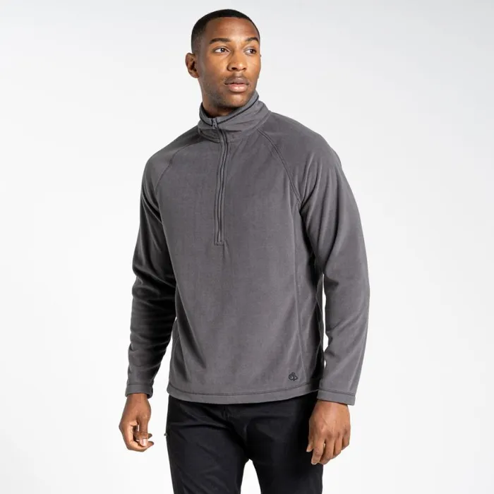 Mens Half Zip Fleece Craghoppers Expert Corey 200 Fleece Half Zip Fleece Carbon Grey