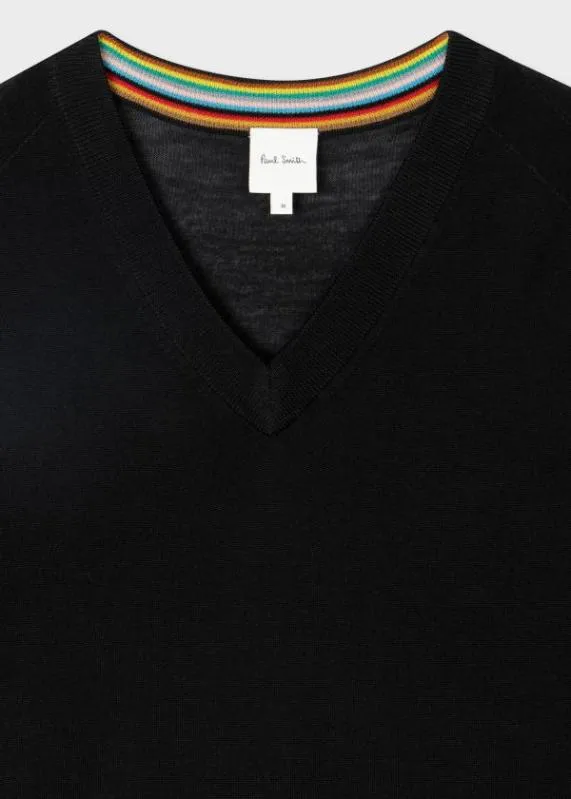 Mens Merino Wool VNeck Sweater Paul Smith Sweaters Mens Merino Wool VNeck Sweater Paul Smith Sweaters