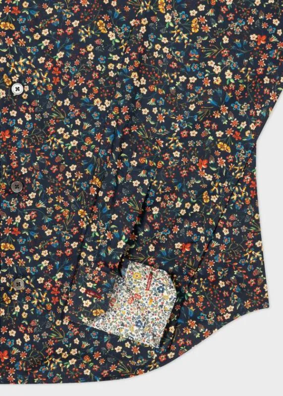 Mens Navy 039Liberty Floral039 Print Shirt Paul Smith Shirts Mens Navy 039Liberty Floral039 Print Shirt Paul Smith Shirts