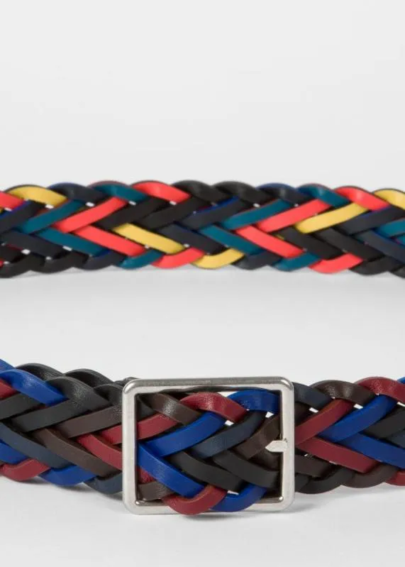 Mens Reversible Plaited Leather Belt Paul Smith Belts Mens Reversible Plaited Leather Belt Paul Smith Belts