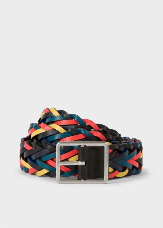 Mens Reversible Plaited Leather Belt Paul Smith Belts Mens Reversible Plaited Leather Belt Paul Smith Belts