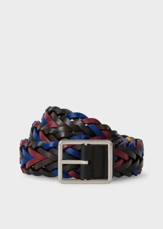 Mens Reversible Plaited Leather Belt Paul Smith Belts Mens Reversible Plaited Leather Belt Paul Smith Belts