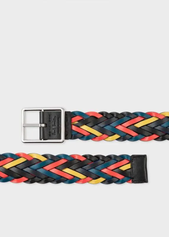 Mens Reversible Plaited Leather Belt Paul Smith Belts Mens Reversible Plaited Leather Belt Paul Smith Belts