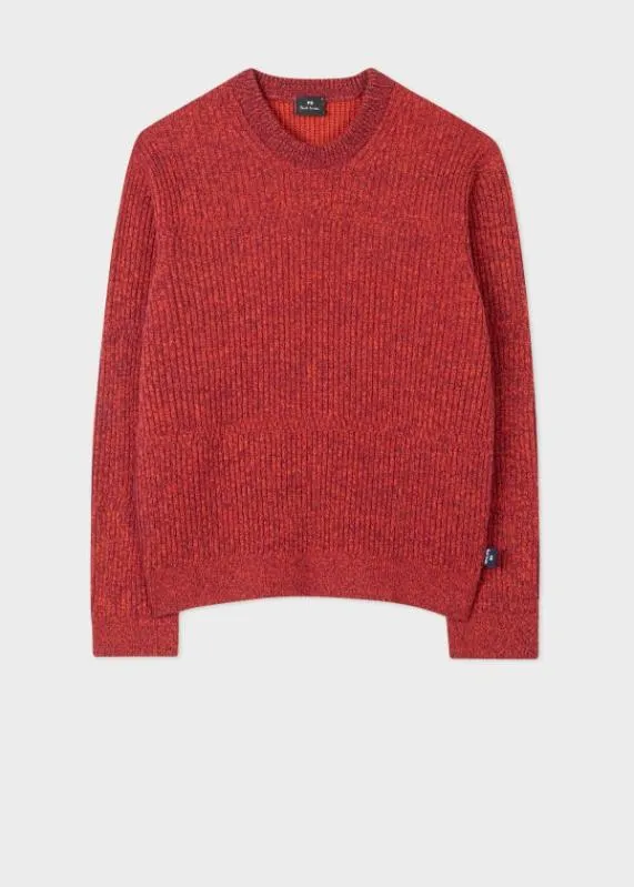 Mens Rib Knit Wool Sweater Paul Smith Sweaters