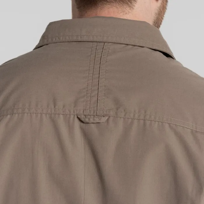 Mens Short Sleeve Craghoppers Expert Kiwi Short Sleeved Shirt Pebble Mens Short Sleeve Craghoppers Expert Kiwi Short Sleeved Shirt Pebble