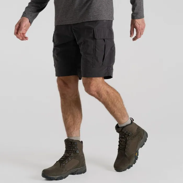 Mens Shorts Craghoppers NosiLife Cargo Short III Black Pepper