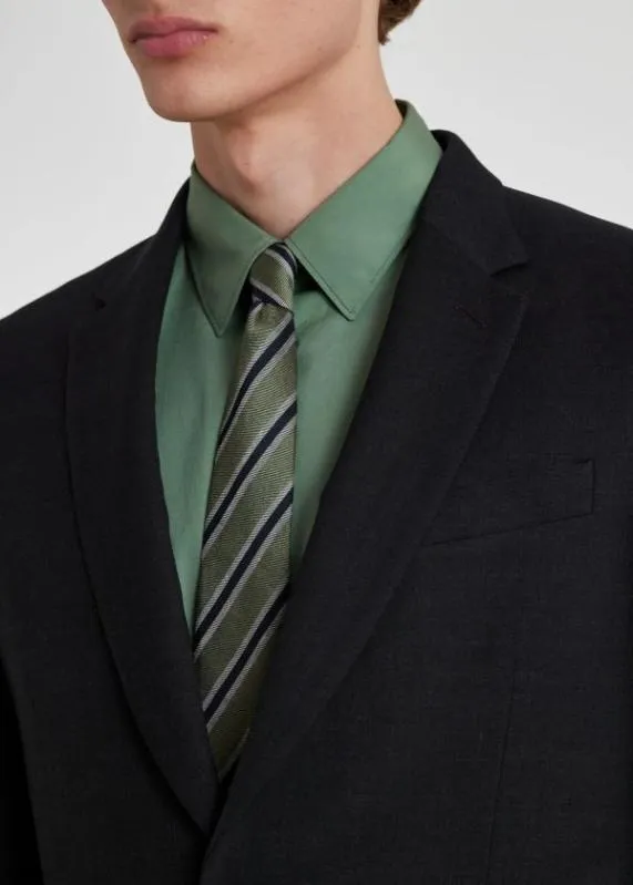 Mens SilkLinen Stripe Tie Paul Smith Ties Mens SilkLinen Stripe Tie Paul Smith Ties