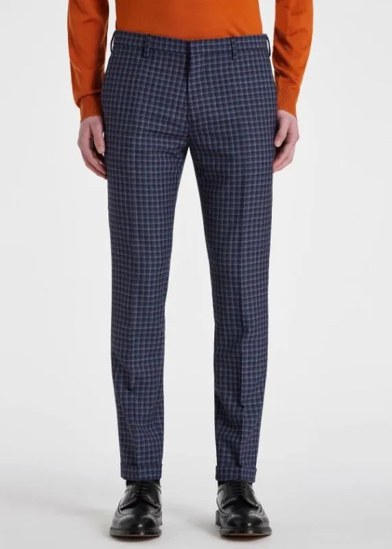 Mens SlimFit Check Wool Pants Paul Smith Pants Mens SlimFit Check Wool Pants Paul Smith Pants