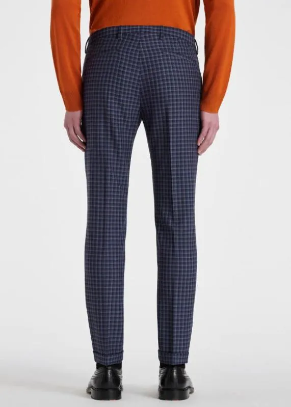 Mens SlimFit Check Wool Pants Paul Smith Pants Mens SlimFit Check Wool Pants Paul Smith Pants