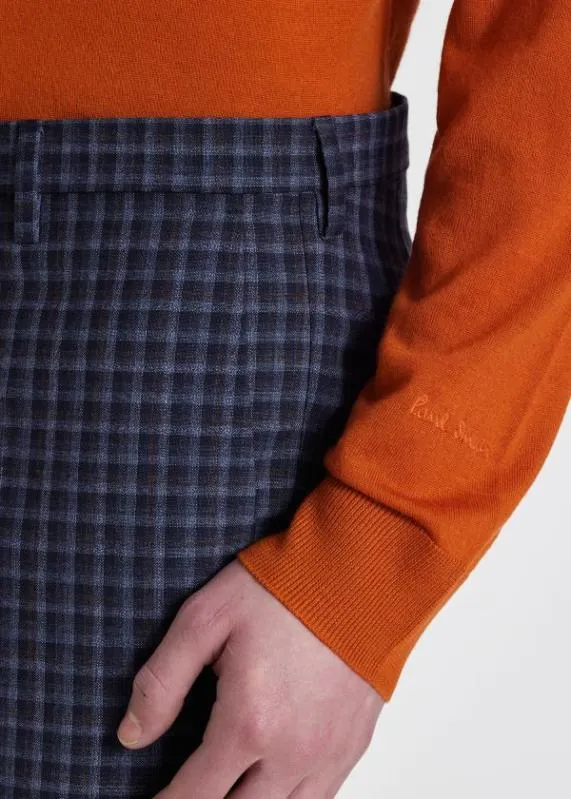 Mens SlimFit Check Wool Pants Paul Smith Pants Mens SlimFit Check Wool Pants Paul Smith Pants