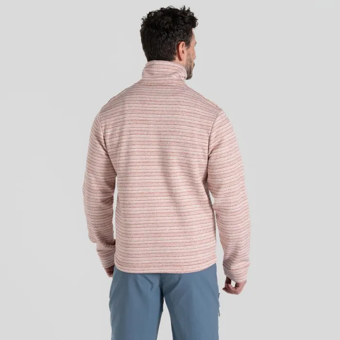 Mens Sweatshirts Craghoppers Pelion Overhead Fleece Red Beach Stripe Mens Sweatshirts Craghoppers Pelion Overhead Fleece Red Beach Stripe