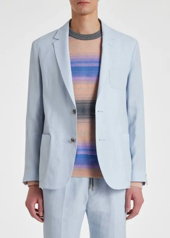 Mens TailoredFit Linen PatchPocket Blazer Paul Smith Blazers Mens TailoredFit Linen PatchPocket Blazer Paul Smith Blazers