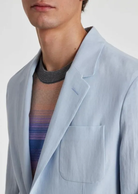 Mens TailoredFit Linen PatchPocket Blazer Paul Smith Blazers Mens TailoredFit Linen PatchPocket Blazer Paul Smith Blazers