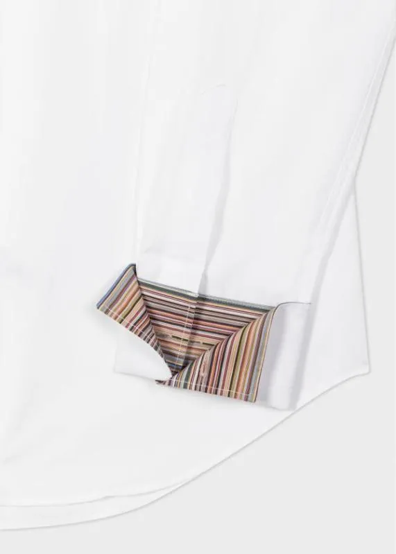 Mens TailoredFit Shirt With 039Signature Stripe039 Double Cuff Paul Smith Shirts Mens TailoredFit Shirt With 039Signature Stripe039 Double Cuff Paul Smith Shirts