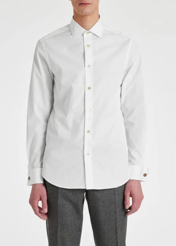 Mens TailoredFit Shirt With 039Signature Stripe039 Double Cuff Paul Smith Shirts Mens TailoredFit Shirt With 039Signature Stripe039 Double Cuff Paul Smith Shirts