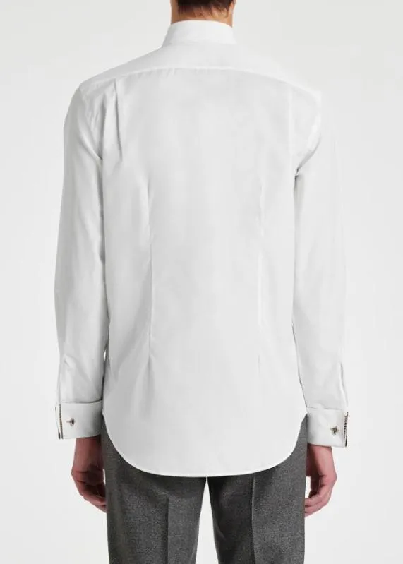 Mens TailoredFit Shirt With 039Signature Stripe039 Double Cuff Paul Smith Shirts Mens TailoredFit Shirt With 039Signature Stripe039 Double Cuff Paul Smith Shirts