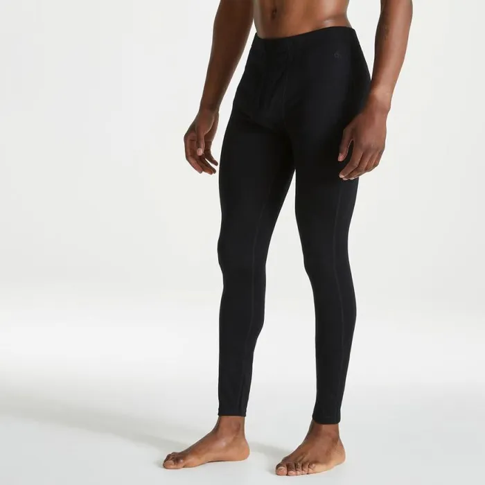 Mens Walking Trousers Craghoppers Expert Merino Baselayer Leggings Black