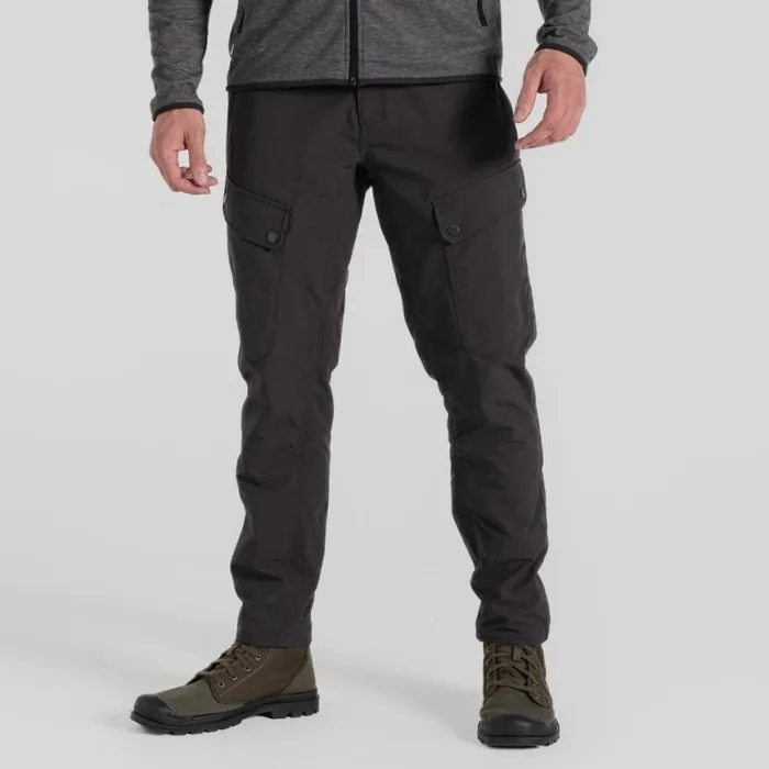 Mens Walking Trousers Craghoppers NosiLife Adventure Trouser III Black Pepper