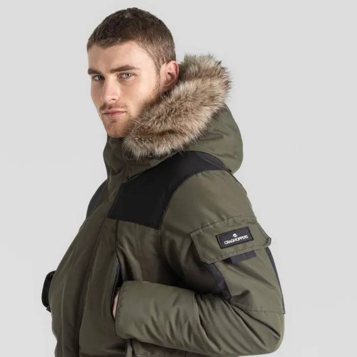 Mens Waterproof Jackets Craghoppers Bishorn III Waterproof Jacket Woodland Green Black Mens Waterproof Jackets Craghoppers Bishorn III Waterproof Jacket Woodland Green Black