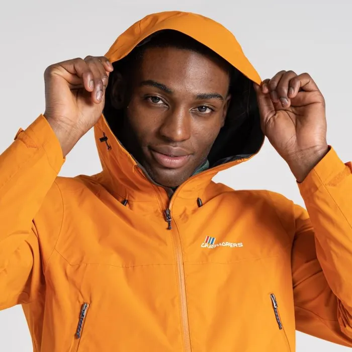 Mens Waterproof Jackets Craghoppers Maris 25L Stretch Waterproof Jacket Canyon Orange Mens Waterproof Jackets Craghoppers Maris 25L Stretch Waterproof Jacket Canyon Orange