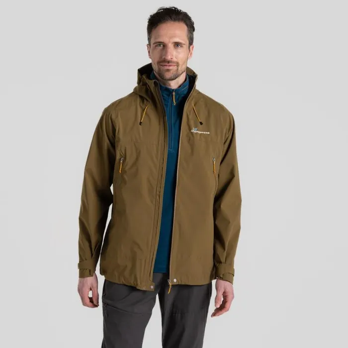 Mens Waterproof Jackets Craghoppers Maris 25L Stretch Waterproof Jacket Picholine Green Mens Waterproof Jackets Craghoppers Maris 25L Stretch Waterproof Jacket Picholine Green