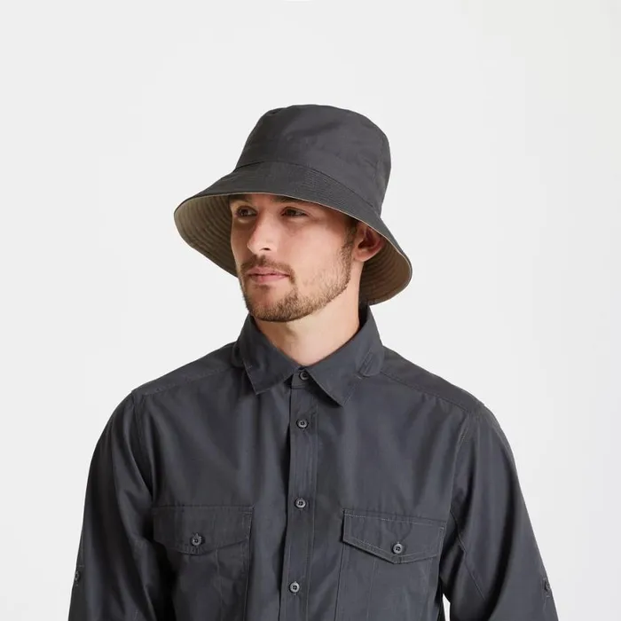 MensWomensEquipment Hats Craghoppers Unisex Expert Kiwi Sun Hat Carbon Grey