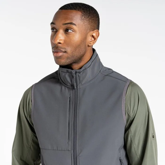 MensWomens Gilets Craghoppers Expert Basecamp Softshell Vest Carbon Grey MensWomens Gilets Craghoppers Expert Basecamp Softshell Vest Carbon Grey