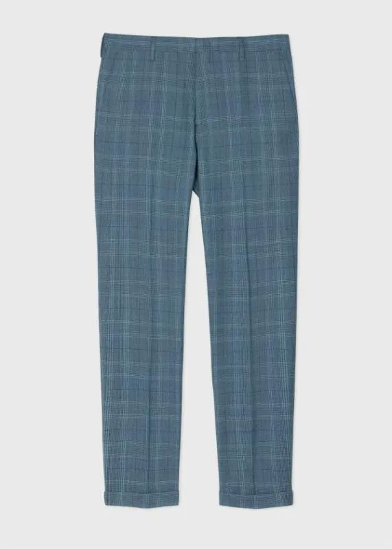 Mens Wool Check Trousers Paul Smith Suits