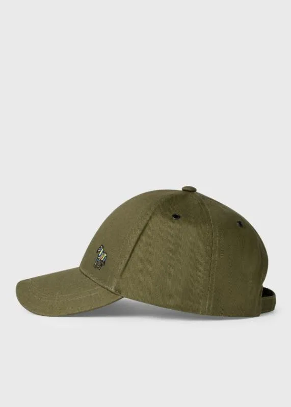 Mens Zebra Logo Cap Paul Smith Hats and Gloves