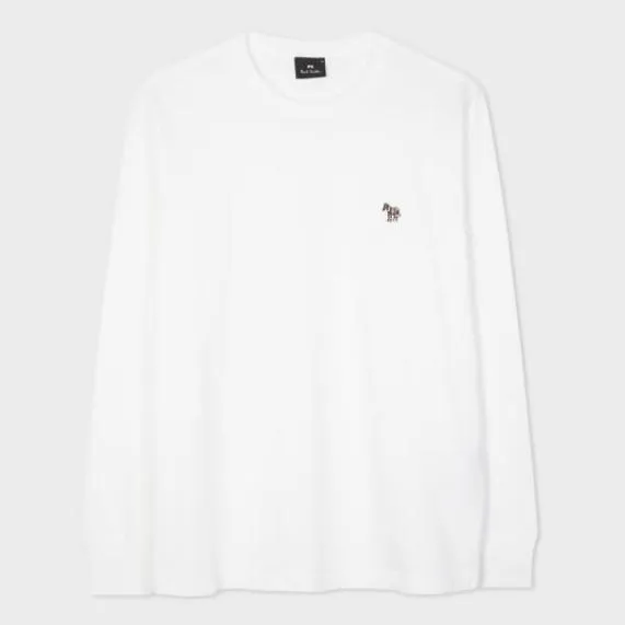 Mens Zebra Logo LongSleeve TShirt Paul Smith TShirts Mens Zebra Logo LongSleeve TShirt Paul Smith TShirts