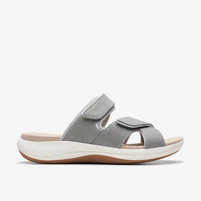 Mira Ease Grey Women Clarks Sandals and Flip Flops