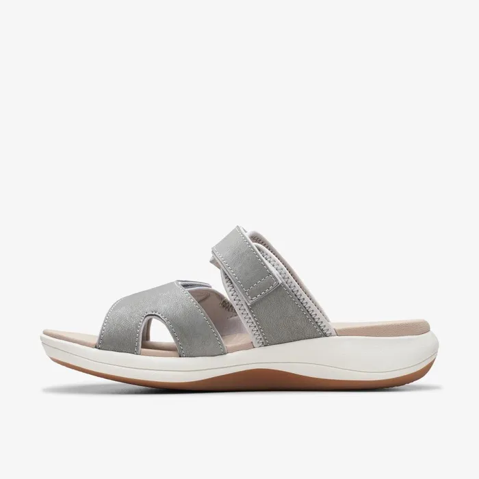 Mira Ease Grey Women Clarks Sandals and Flip Flops