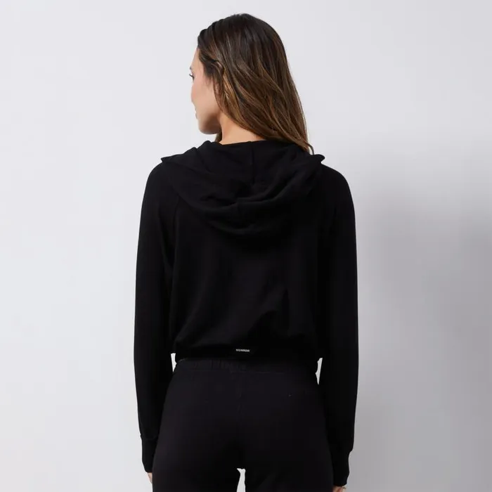 MONROW Hoodies French Terry Crop Hoody 8211 Women MONROW Hoodies French Terry Crop Hoody 8211 Women