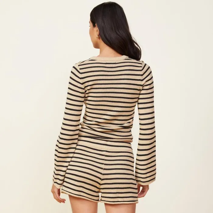 MONROW Long Sleeve Linen Sweater Long Sleeve Top 8211 Women MONROW Long Sleeve Linen Sweater Long Sleeve Top 8211 Women